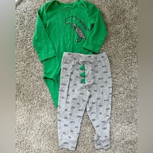 Carters onesie & pant set - 18 months